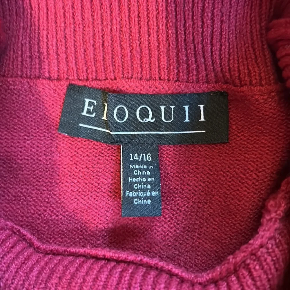 Eloquii Deep Red Sweater, Awesome Condition, Warm but Not Too Warm! - Picture 9 of 10
